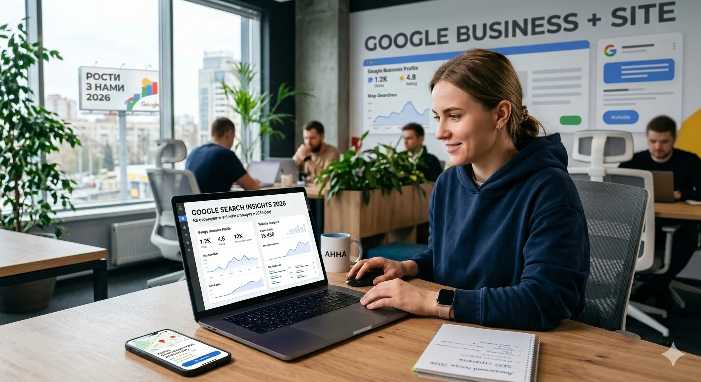 Google Business + сайт: як отримувати клієнтів з пошуку у 2026 році